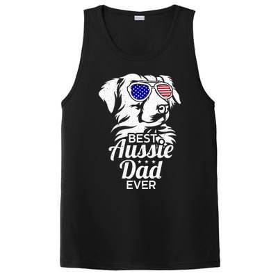 Best Aussie Dad Ever Australian Shepherd PosiCharge Competitor Tank