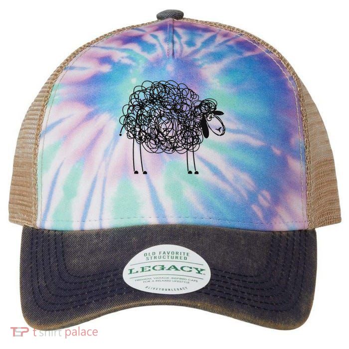 Black Apparel Doodled With Texta Legacy Tie Dye Trucker Hat