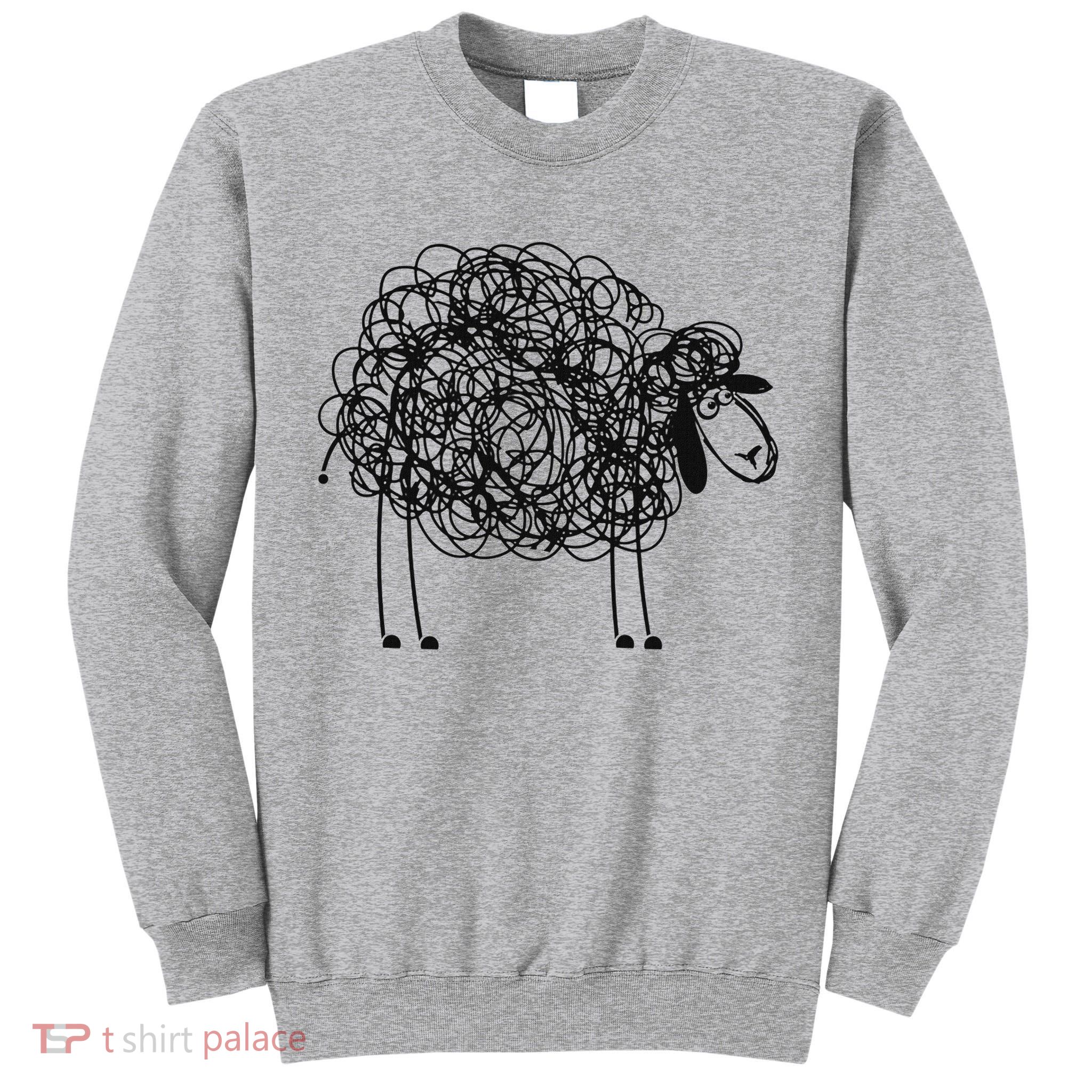 Black Apparel Doodled With Texta Tall Sweatshirt