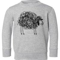 Black Apparel Doodled With Texta Toddler Sweatshirt