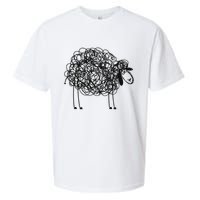 Black Apparel Doodled With Texta Sueded Cloud Jersey T-Shirt