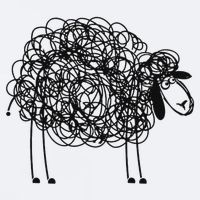 Black Apparel Doodled With Texta Sueded Cloud Jersey T-Shirt