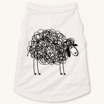 Black Apparel Doodled With Texta Doggie Tank