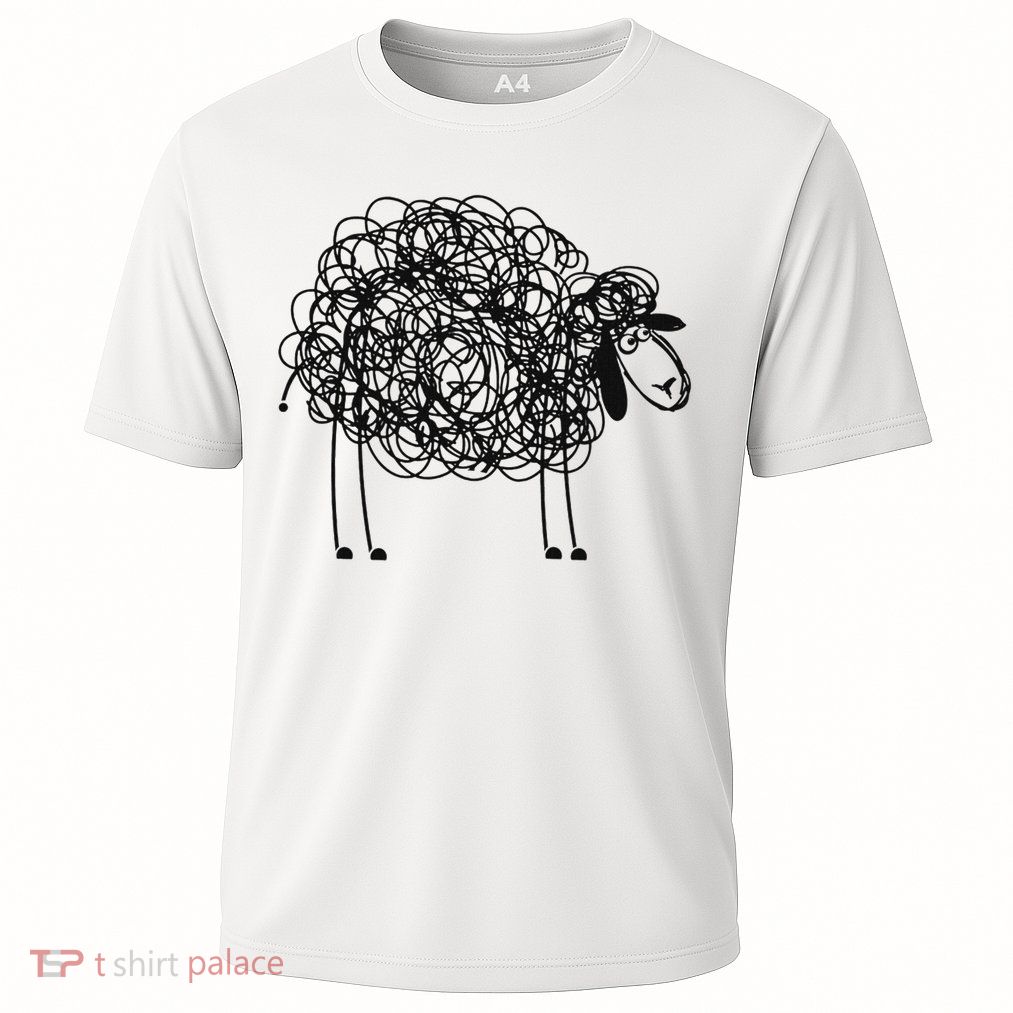 Black Apparel Doodled With Texta Performance Shirt