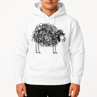 Black Apparel Doodled With Texta Hoodie