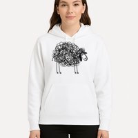 Black Apparel Doodled With Texta Hoodie