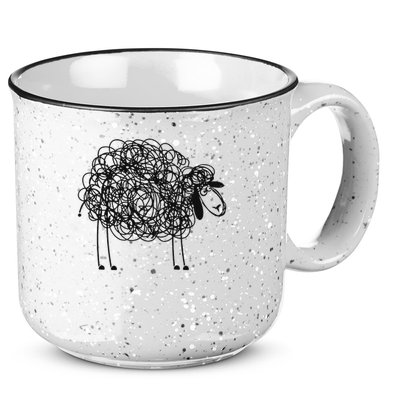 Black Apparel Doodled With Texta 15oz Campfire Ceramic Mug
