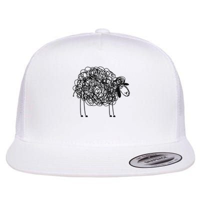 Black Apparel Doodled With Texta Flatbill Hat