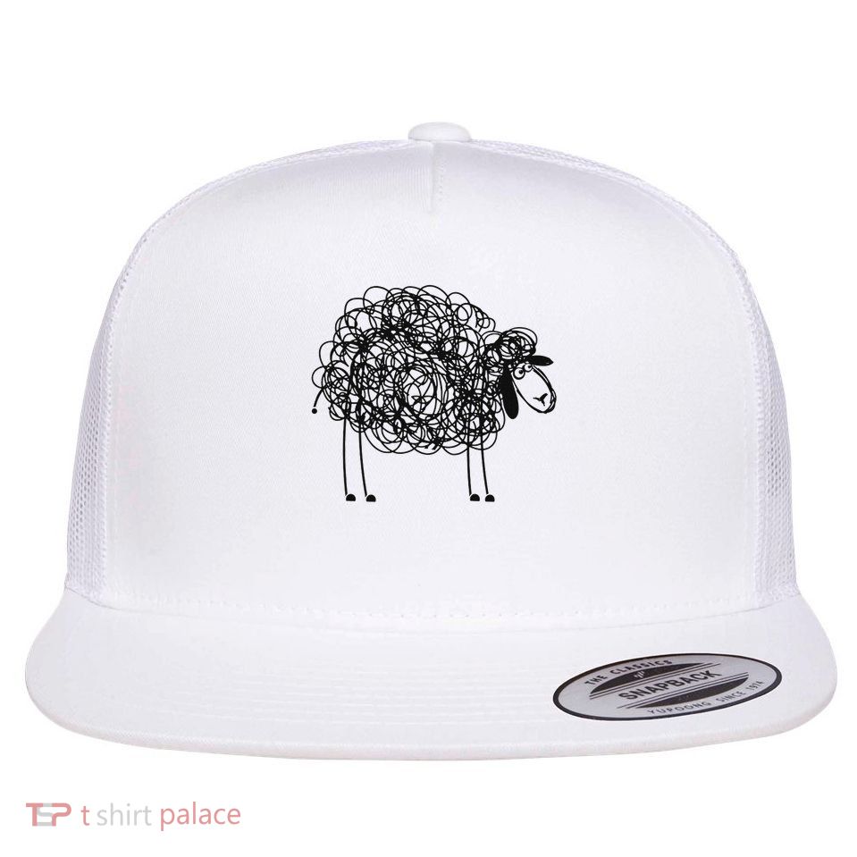 Black Apparel Doodled With Texta Flatbill Hat