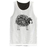 Black Apparel Doodled With Texta Mesh Reversible Basketball Jersey Tank
