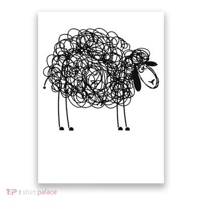 Black Apparel Doodled With Texta Poster