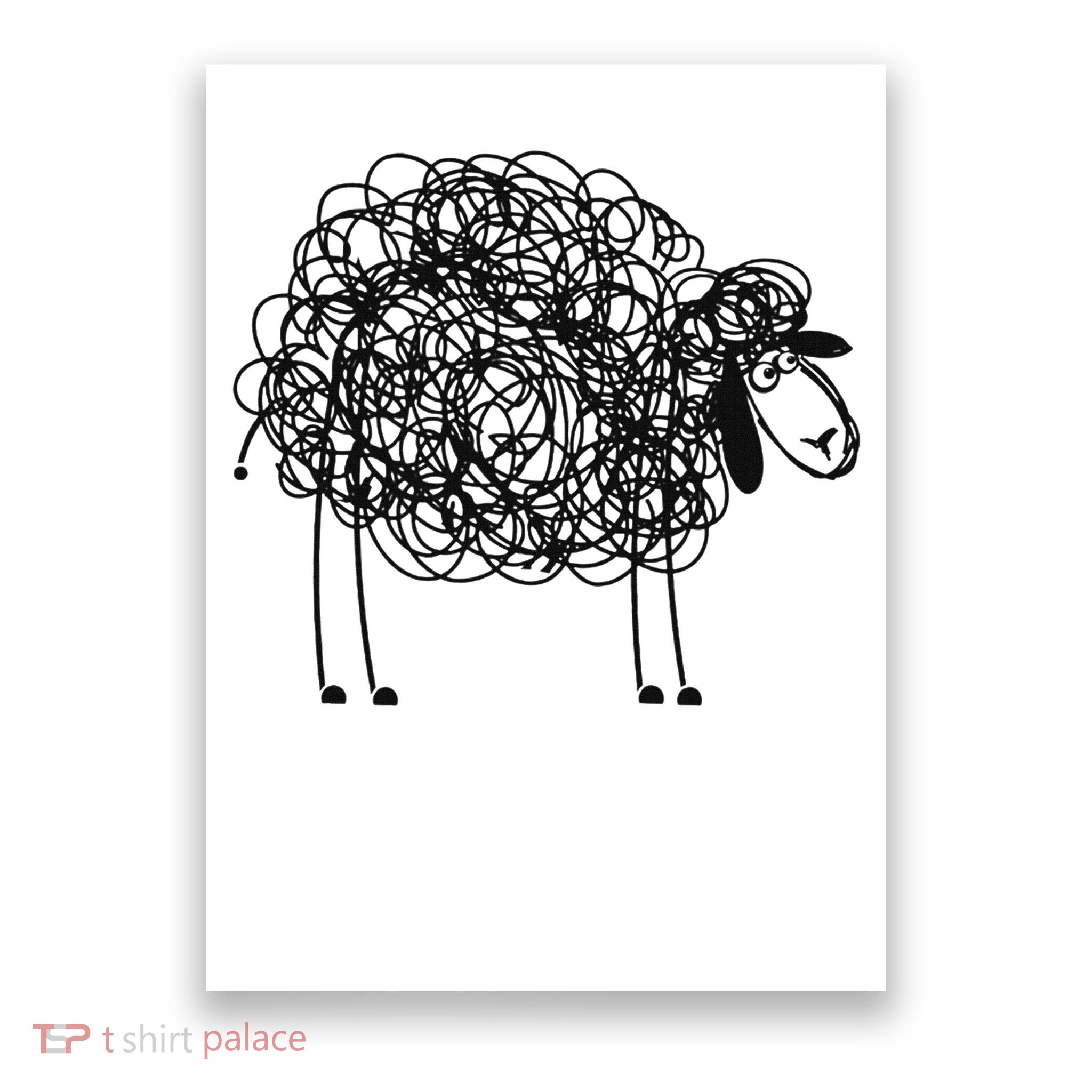 Black Apparel Doodled With Texta Poster