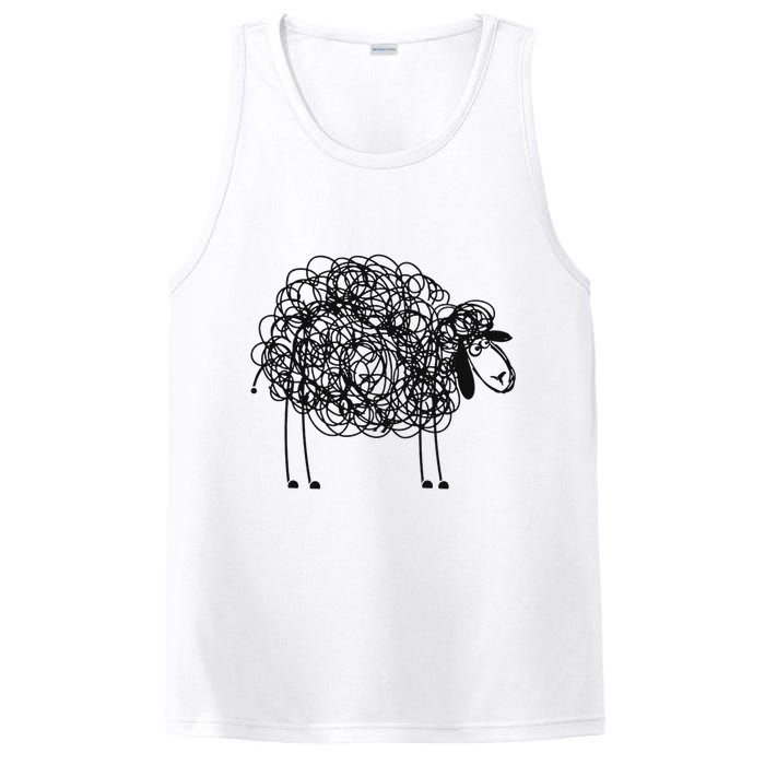 Black Apparel Doodled With Texta PosiCharge Competitor Tank