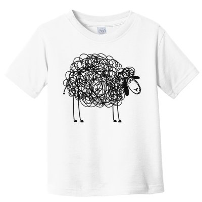 Black Apparel Doodled With Texta Toddler T-Shirt