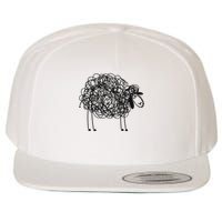 Black Apparel Doodled With Texta Wool Snapback Cap