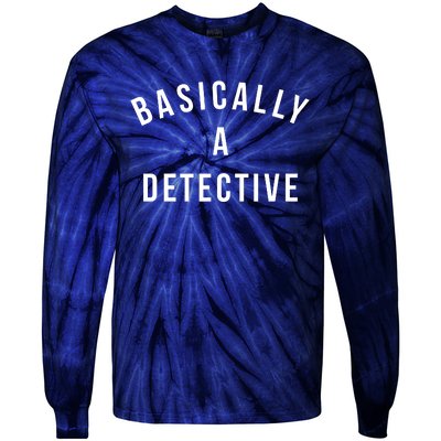 Basically A Detective Tie-Dye Long Sleeve Shirt