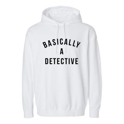 Basically A Detective Garment-Dyed Fleece Hoodie