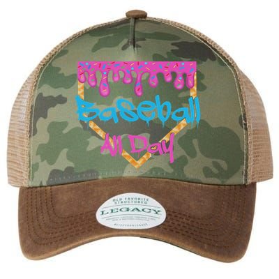 Baseball All Day Drip Home Plate Ice Cream Legacy Tie Dye Trucker Hat