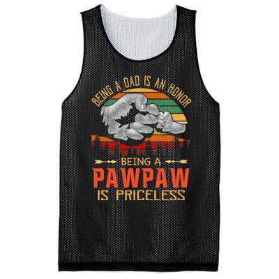 Being A Dad Is An Honor Being A Pawpaw Is Priceless Mesh Reversible Basketball Jersey Tank