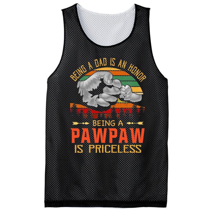 Being A Dad Is An Honor Being A Pawpaw Is Priceless Mesh Reversible Basketball Jersey Tank