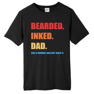 Bada*s Dad Inked Bearded Like A Normal Dad Tall Fusion ChromaSoft Performance T-Shirt