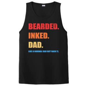 Bada*s Dad Inked Bearded Like A Normal Dad PosiCharge Competitor Tank