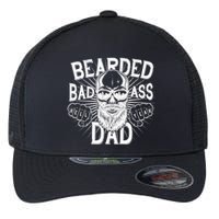 Badass Bearded Dad Flexfit Unipanel Trucker Cap