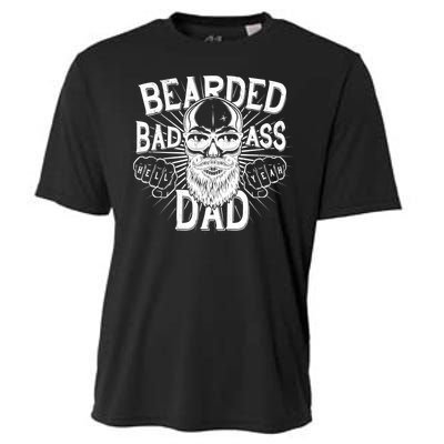 Badass Bearded Dad Cooling Performance Crew T-Shirt