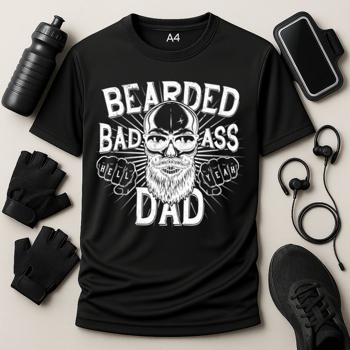 Badass Bearded Dad Performance Shirt