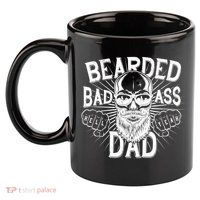Badass Bearded Dad 11oz C Handle Ceramic Mug