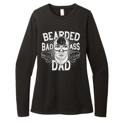 Badass Bearded Dad Womens CVC Long Sleeve Shirt