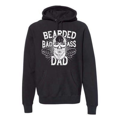 Badass Bearded Dad Premium Hoodie