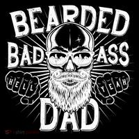 Badass Bearded Dad Youth Performance Sprint T-Shirt