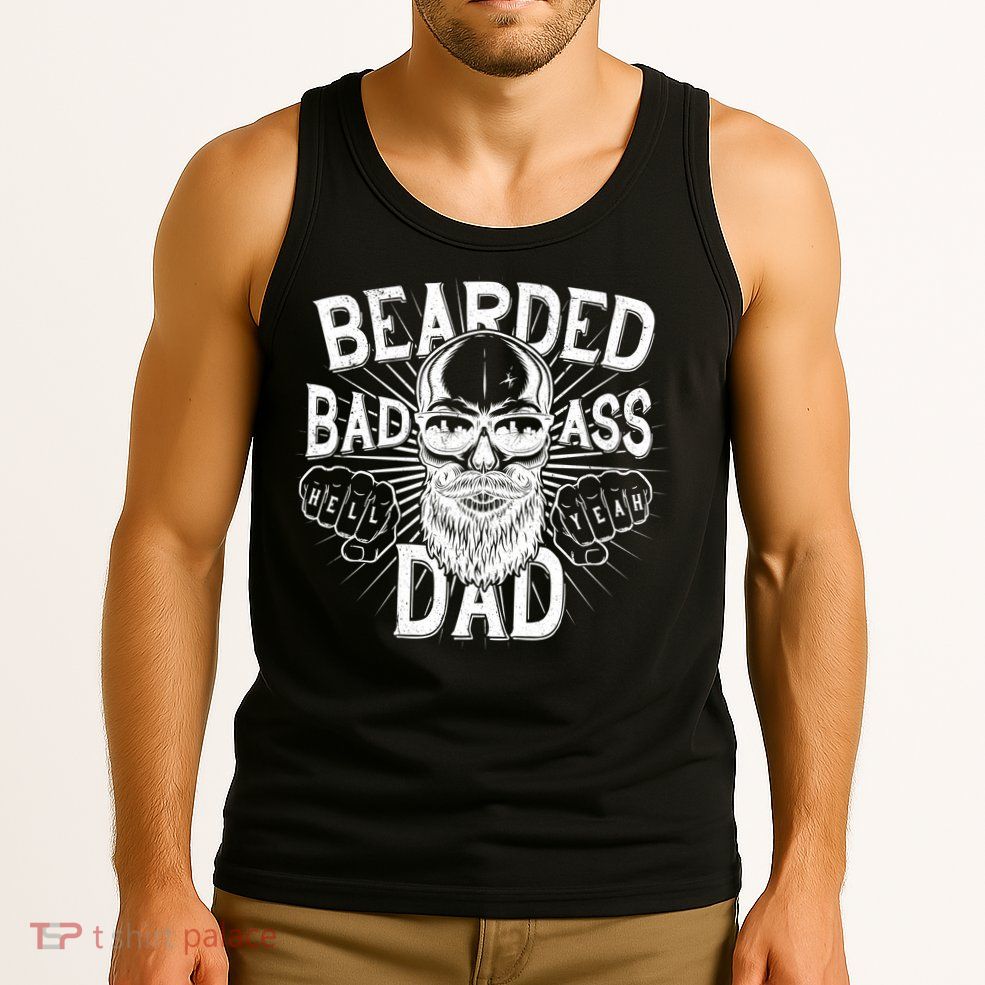 Badass Bearded Dad Tank Top
