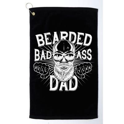Badass Bearded Dad Golf Towel
