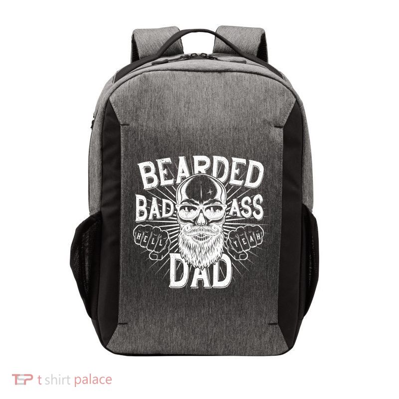 Badass Bearded Dad Vector Backpack