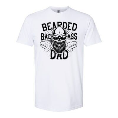 Badass Bearded Dad Softstyle CVC T-Shirt