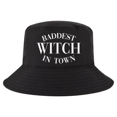 Baddest Witch In Town Funny Halloween Cool Comfort Performance Bucket Hat