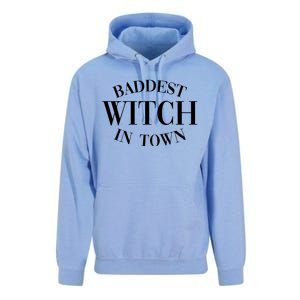 Baddest Witch In Town Funny Halloween Unisex Surf Hoodie