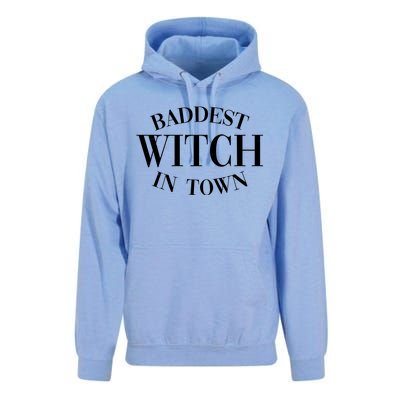 Baddest Witch In Town Funny Halloween Unisex Surf Hoodie