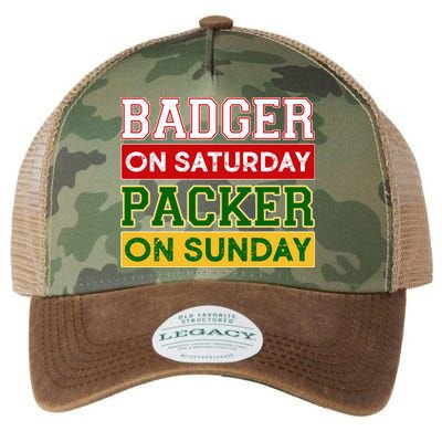 Badger On Saturday Packer On Sunday Legacy Tie Dye Trucker Hat