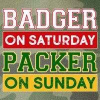 Badger On Saturday Packer On Sunday Legacy Tie Dye Trucker Hat