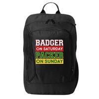 Badger On Saturday Packer On Sunday City Backpack