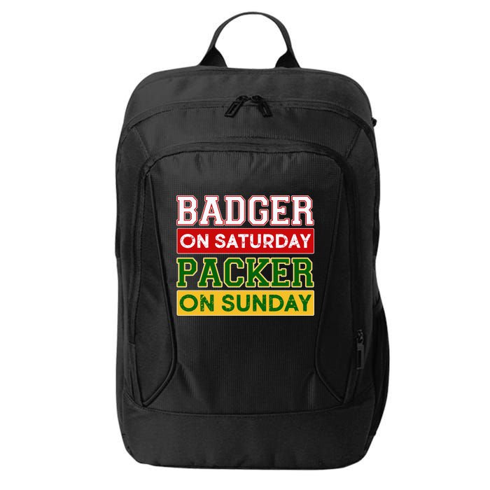 Badger On Saturday Packer On Sunday City Backpack