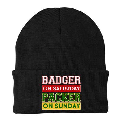 Badger On Saturday Packer On Sunday Beanie