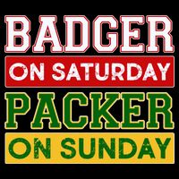 Badger On Saturday Packer On Sunday 16 in Basic Backpack