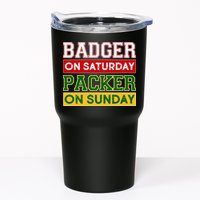 Badger On Saturday Packer On Sunday Tumbler