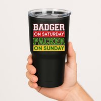 Badger On Saturday Packer On Sunday Tumbler
