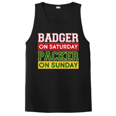 Badger On Saturday Packer On Sunday PosiCharge Competitor Tank