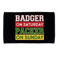 Badger On Saturday Packer On Sunday Microfiber Hand Towel